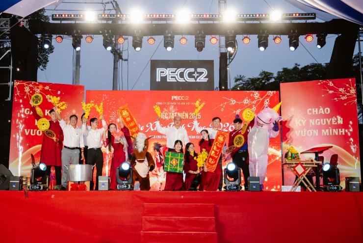 PECC2 TỔ CHỨC TIỆC LIÊN HOAN TẤT NIÊN YEAR-END PARTY 2025: GẮN KẾT - LAN TỎA - CHÀO XUÂN MỚI