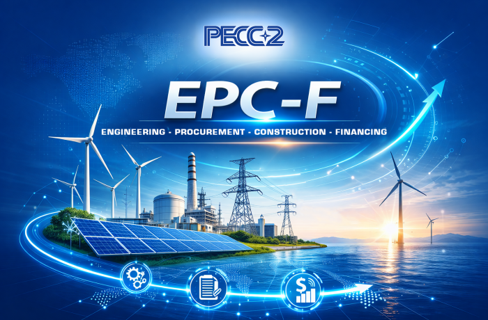 PECC2 TRIỂN KHAI MÔ HÌNH EPC-F: GIẢI PHÁP TỔNG THỂ CHO DỰ ÁN ĐIỆN VÀ HẠ TẦNG QUY MÔ LỚN