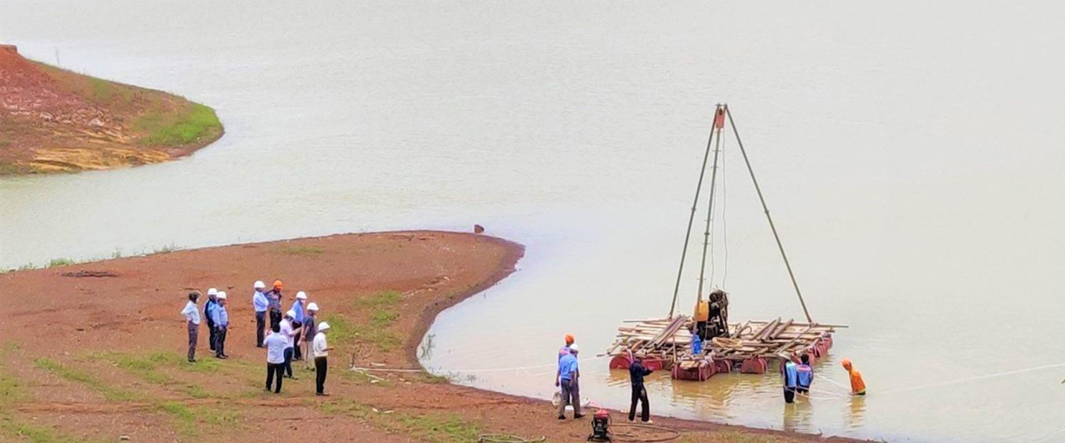 Investigation drilling of Tri An Extension Hydropower Plant Project